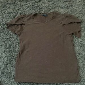 Express Brown Short Sleeve T-Shirt
